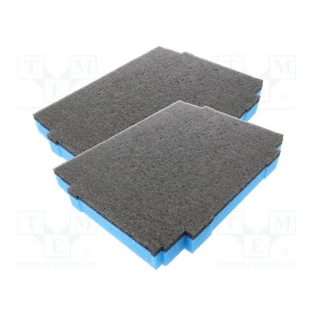 LeanFoam Foam insert; graphite-blue; 386x286x40mm; 2pcs