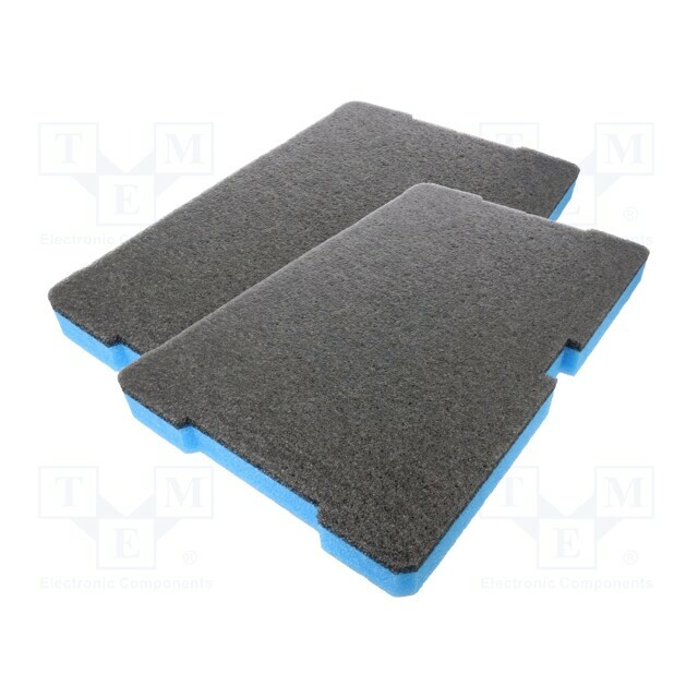 LeanFoam Foam insert; graphite-blue; 500x320x40mm; 2pcs