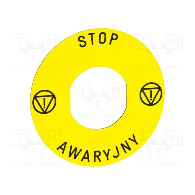 SCHNEIDER ELECTRIC Label; Harmony XB5; yellow