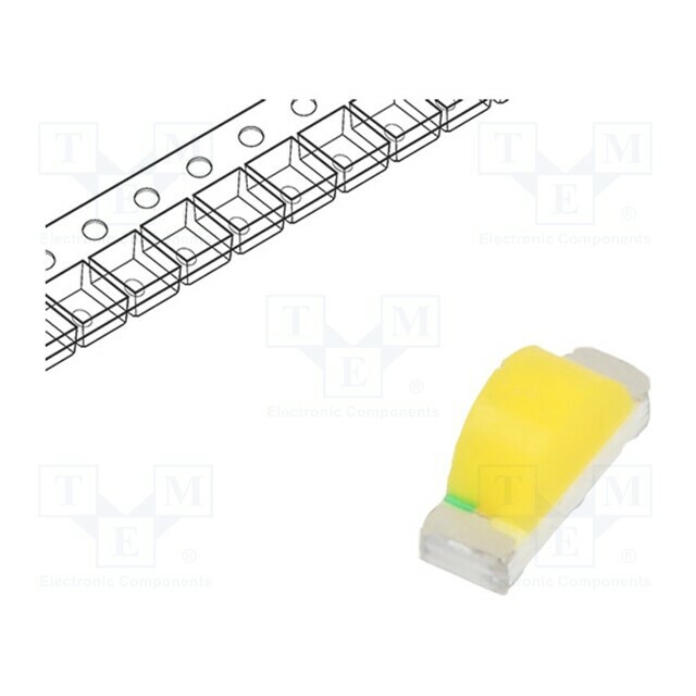 Inolux LED; white; SMD; 230mcd; 120°
