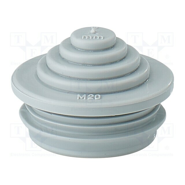 Grommet; elastomer thermoplastic TPE; grey; -25÷35°C