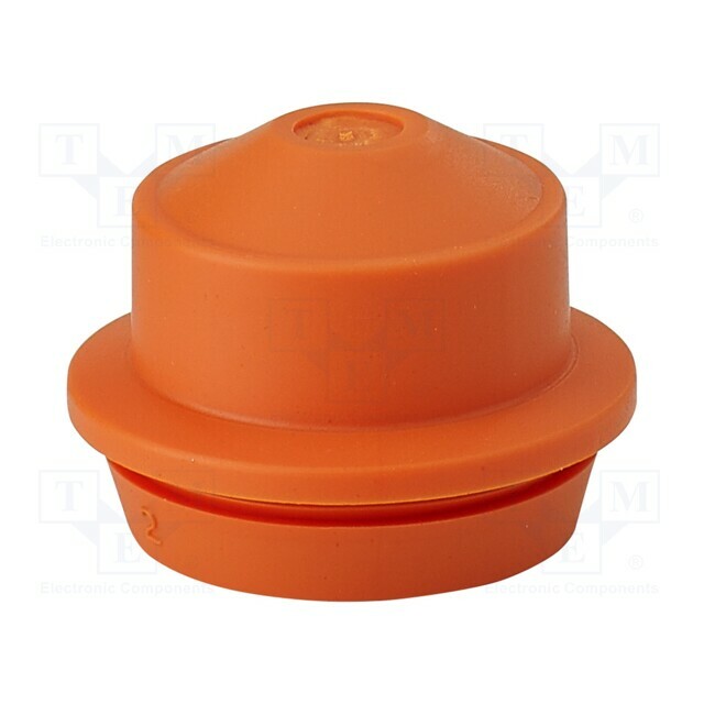 Grommet; elastomer thermoplastic TPE; orange; 9÷17mm