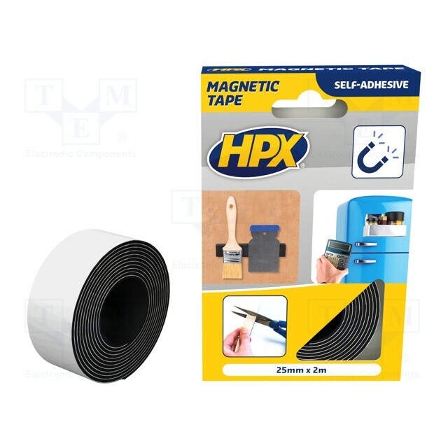 Tape: magnetic; W: 25mm; L: 2m
