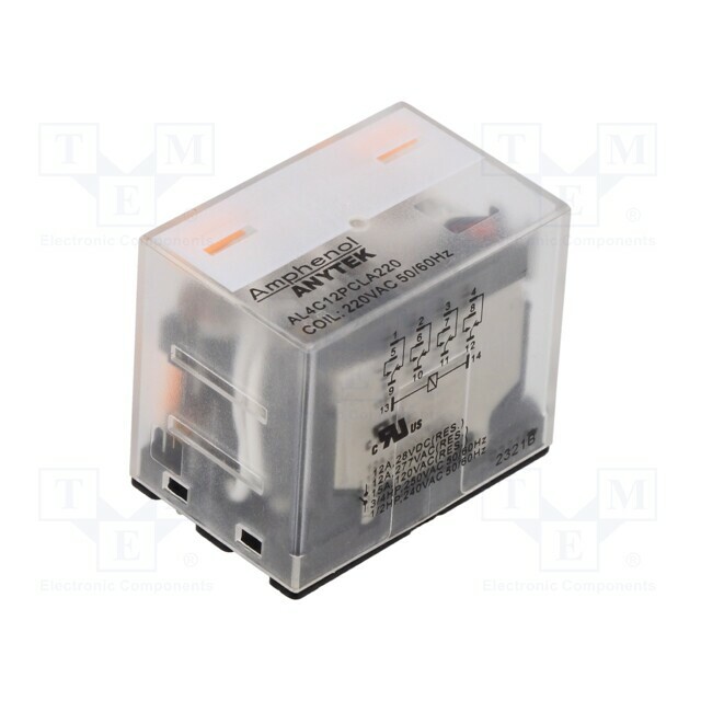 AMPHENOL ANYTEK Relay: electromagnetic industrial; 220VAC