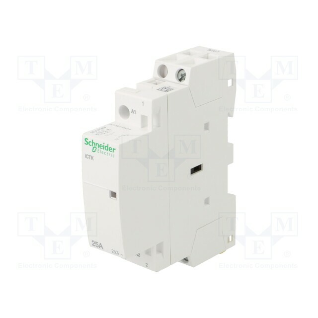 SCHNEIDER ELECTRIC Contactor: 1-pole installation; 25A
