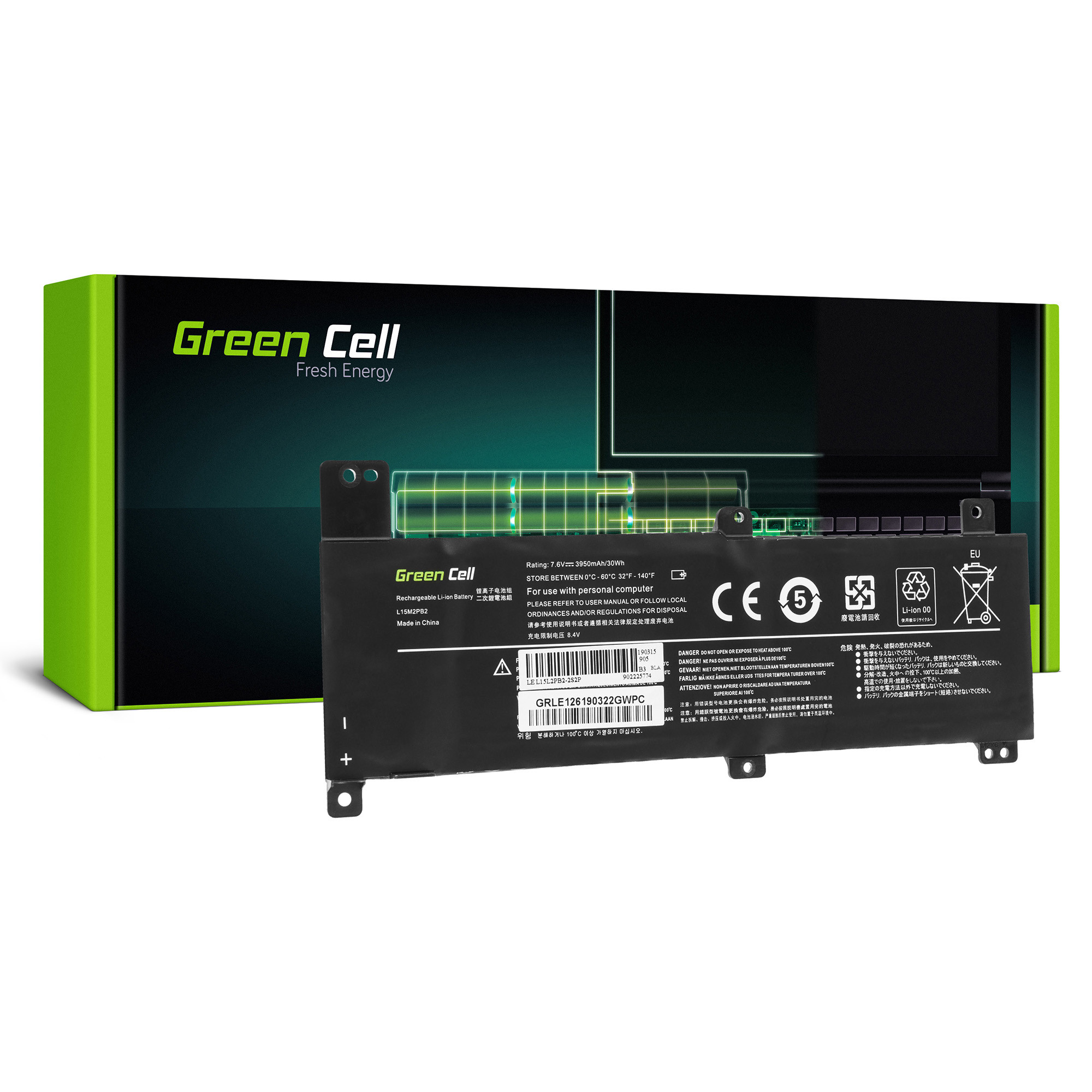 Green Cell Battery L15C2PB2 L15C2PB4 L15L2PB2