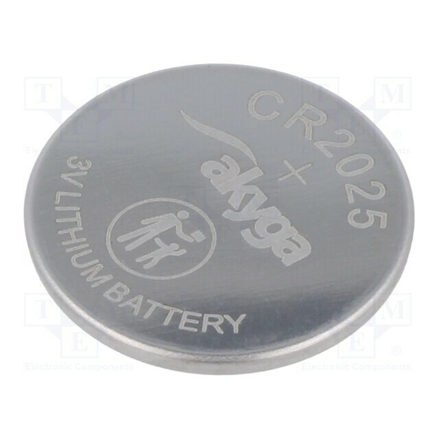 AKYGA BATTERY Battery: lithium; 3V; CR2025