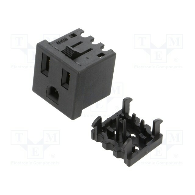 SCHURTER Connector: AC supply; socket; female