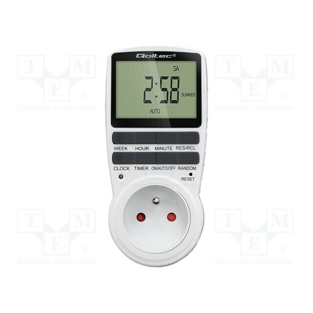 Programmable time switch; 16A; 135x60x75mm; 3