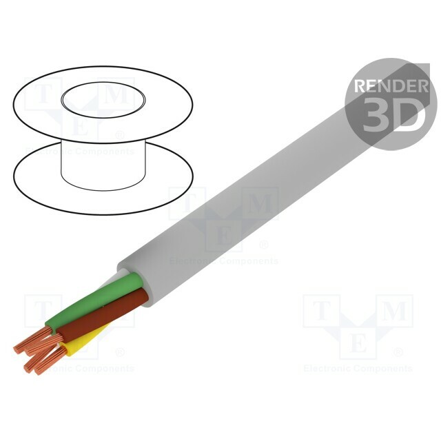 Wire; ELITRONIC® LIYY; LiYY; 4x0.25mm2