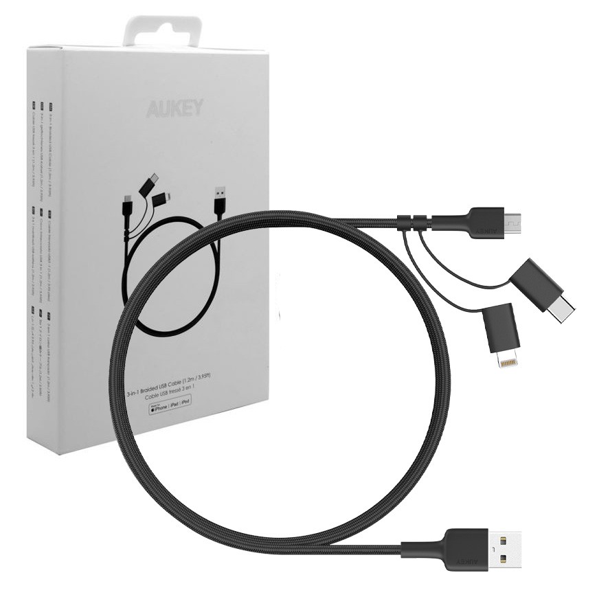 AUKEY CB-BAL5 3in1 fast Braided Quick