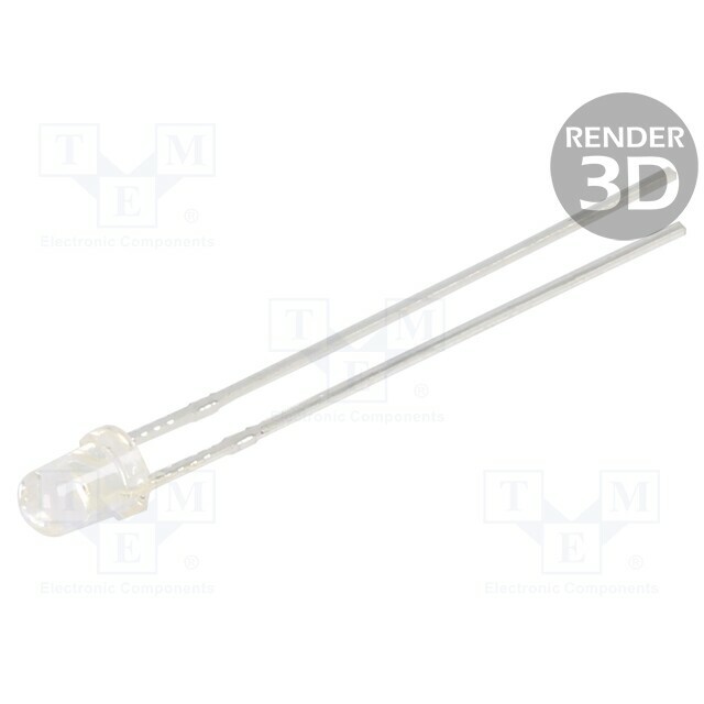 Inolux LED; white; 3mm; 5000÷8500mcd; 30°