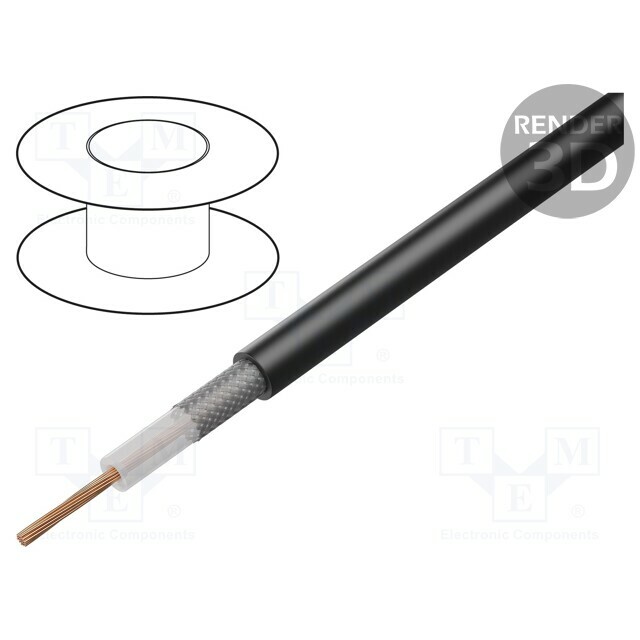 SIVACAVI Wire: coaxial; RG174A/U; stranded; CCA