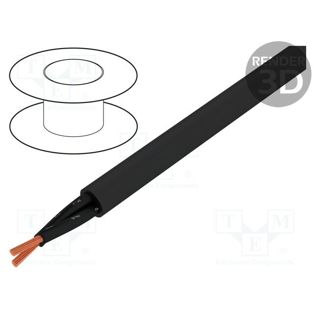 Wire; ÖPVC-OZ; OZ; 2x1mm2; unshielded; 600V