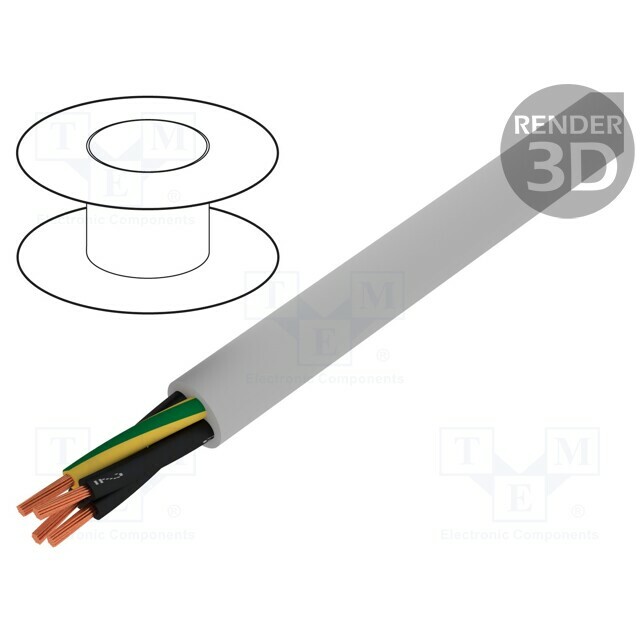 Wire: control cable; FLAME-JZ-H; JZ; 3G1mm2