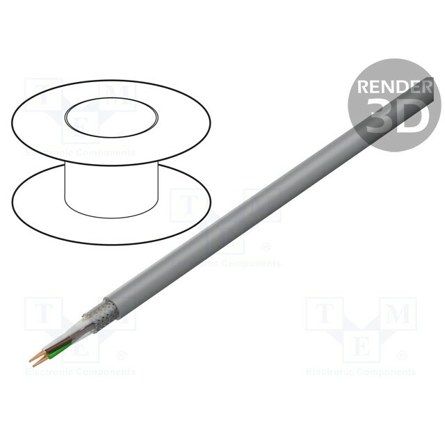 Wire; LiYCY; ELITRONIC® LIYCY; 4x1.5mm2