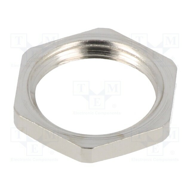 TE CONNECTIVITY Nut; PG9; brass; 18mm