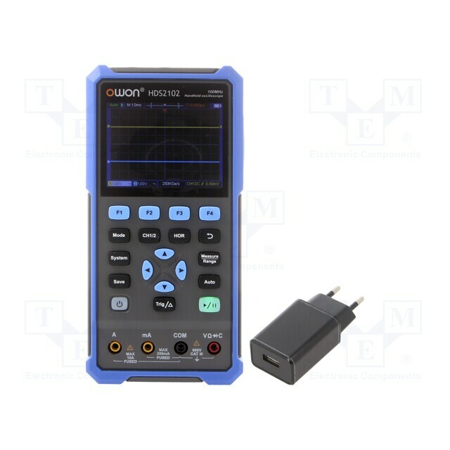 OWON Portable oscilloscope; 200MHz; 8bit; LCD