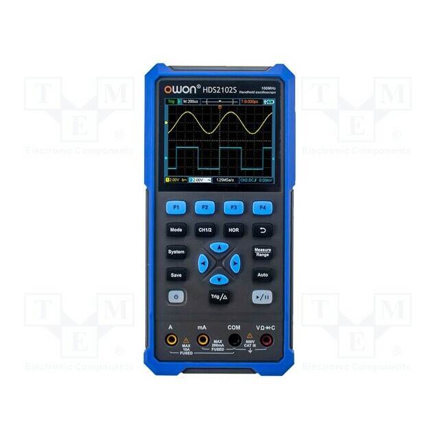OWON Portable oscilloscope; 200MHz; 8bit; LCD