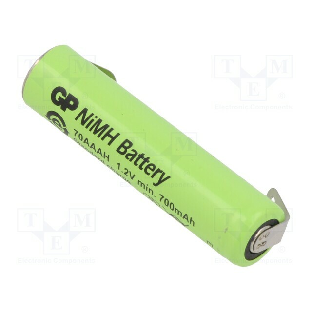 Re-battery: Ni-MH; AAA,R3; 700mAh; 1