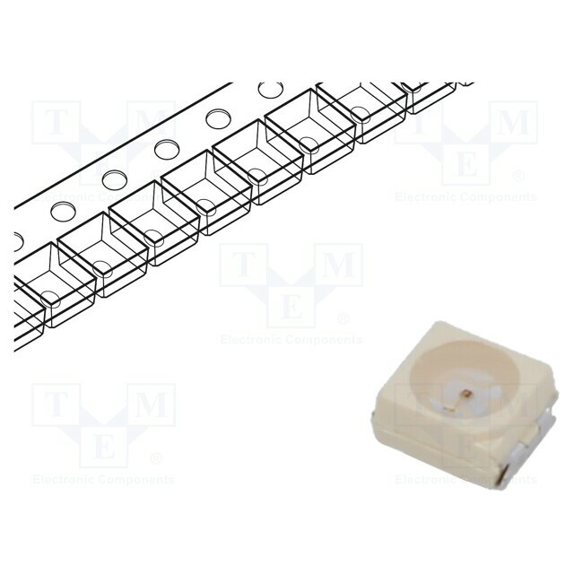 VISHAY LED; red; SMD; PLCC2; 71÷138(typ)-180mcd