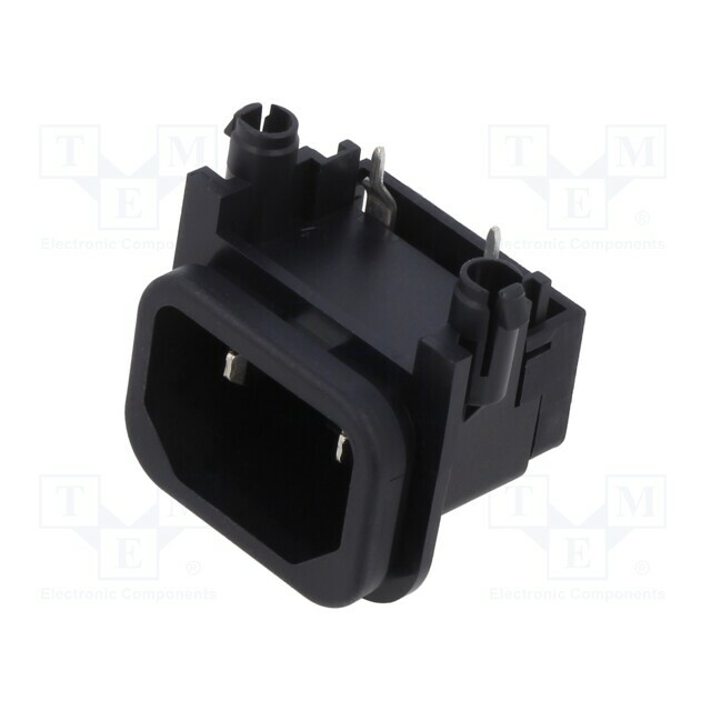 SCHURTER Connector: AC supply; socket; male