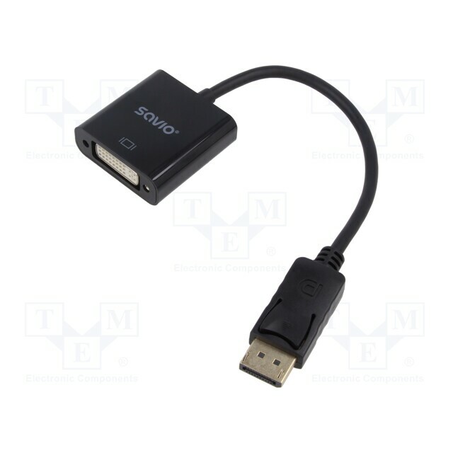 SAVIO Adapter; DisplayPort plug,DVI-I (24+5)