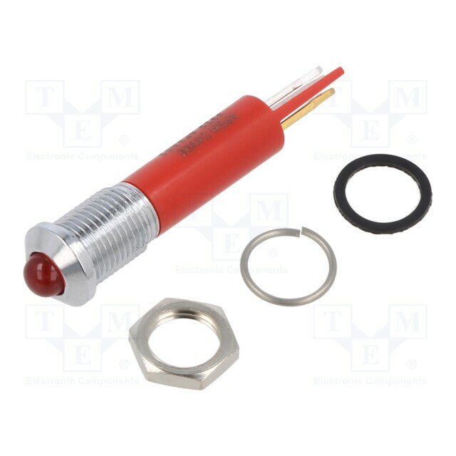 APEM Indicator: LED; prominent; red; Ø8mm