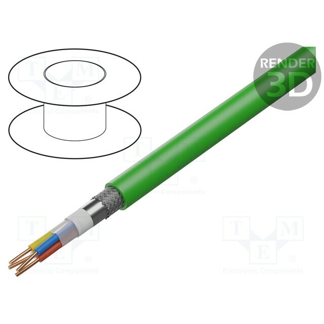 SIEMENS Wire; SF/UTP; 2x2x22AWG; industrial Ethernet