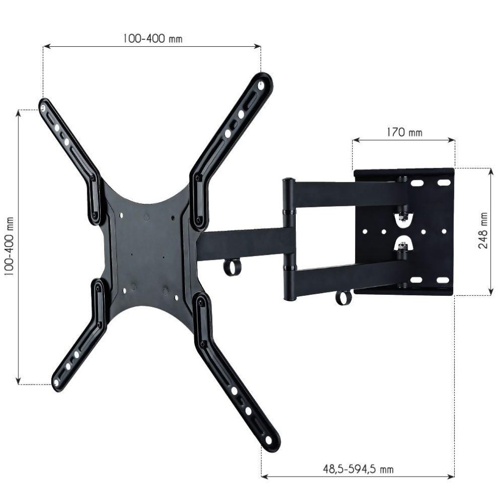TECHLY Wall mount LCD/LED 23-55 double