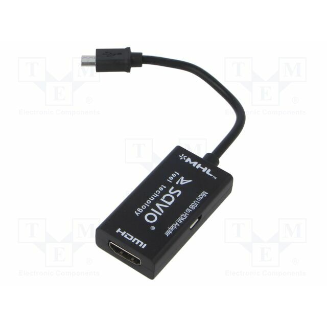 SAVIO Adapter; HDMI socket,USB B