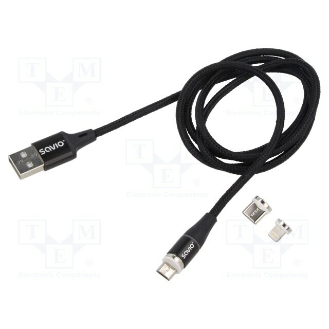 SAVIO Cable; magnetic,USB 2.0