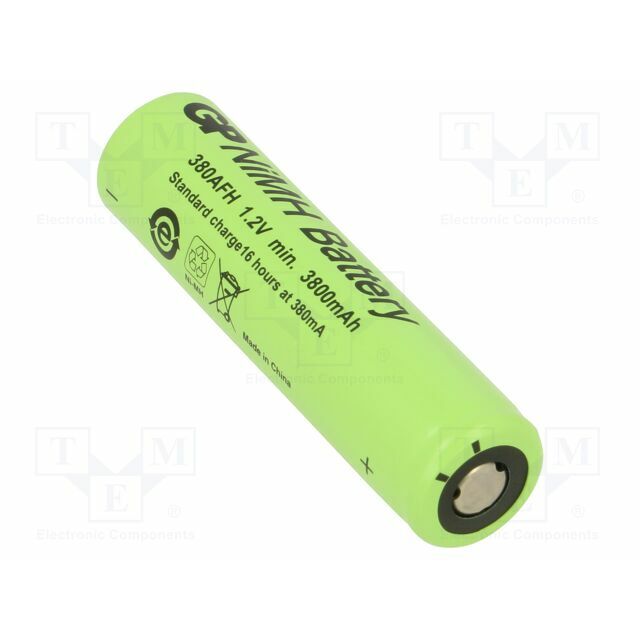 GP Re-battery: Ni-MH; 7/5A; 3800mAh; 1