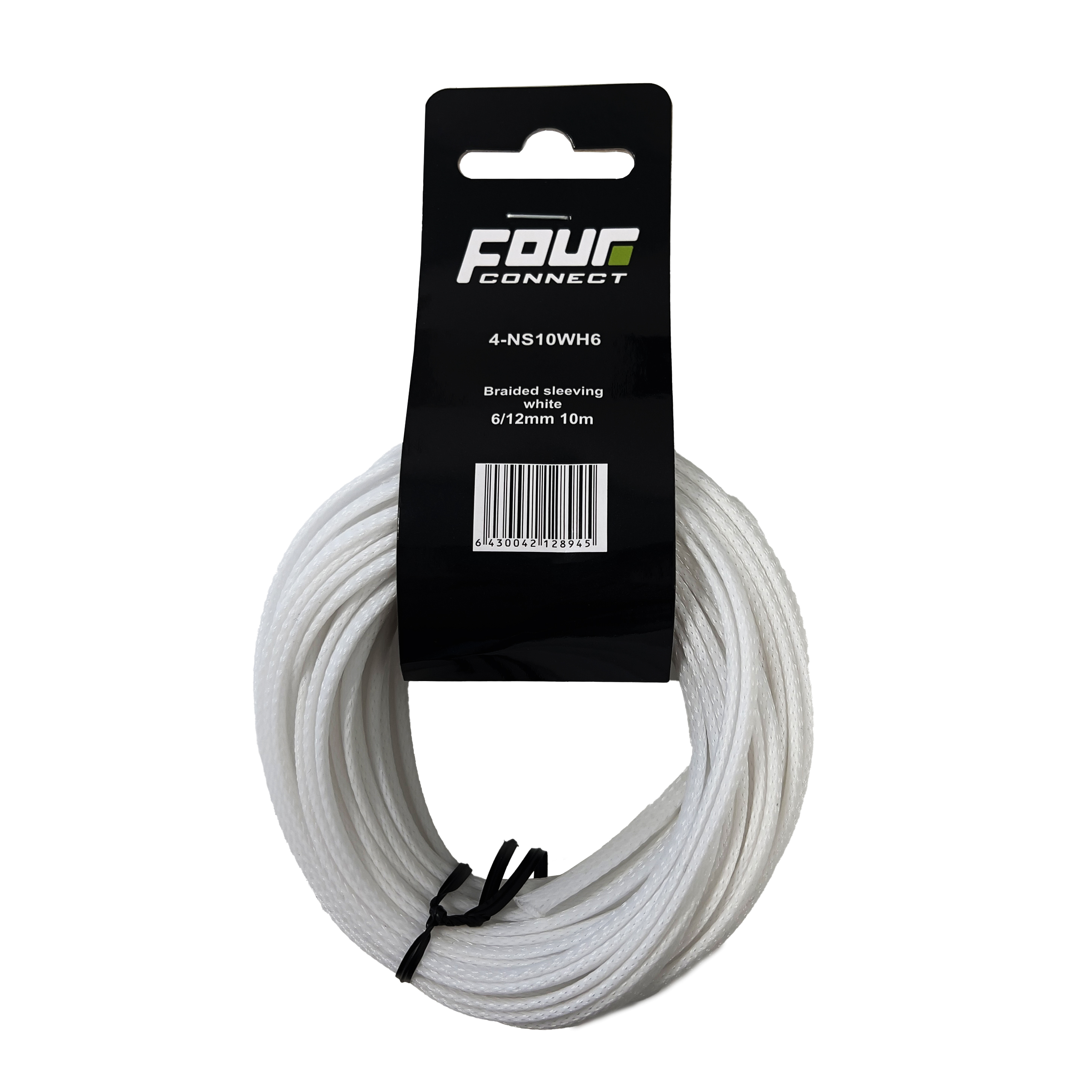 FOUR Connect 4-NS10WH6 Nylonsock White 6/12mm