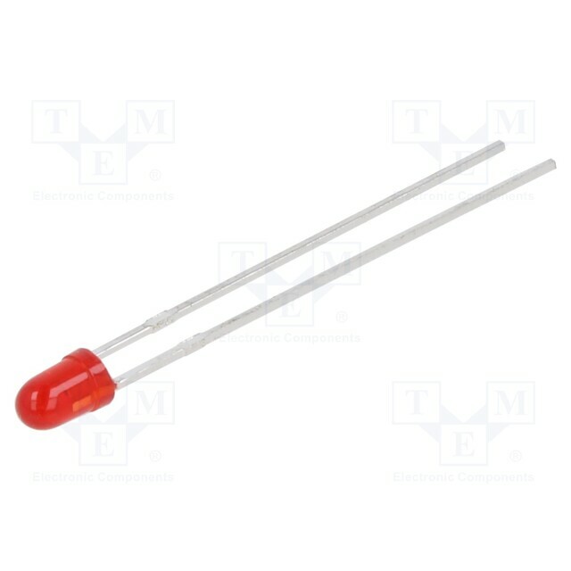 KINGBRIGHT ELECTRONIC LED; red; 3mm; 400÷900mcd