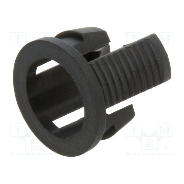 BIVAR LED holder; 5mm; one-piece; black