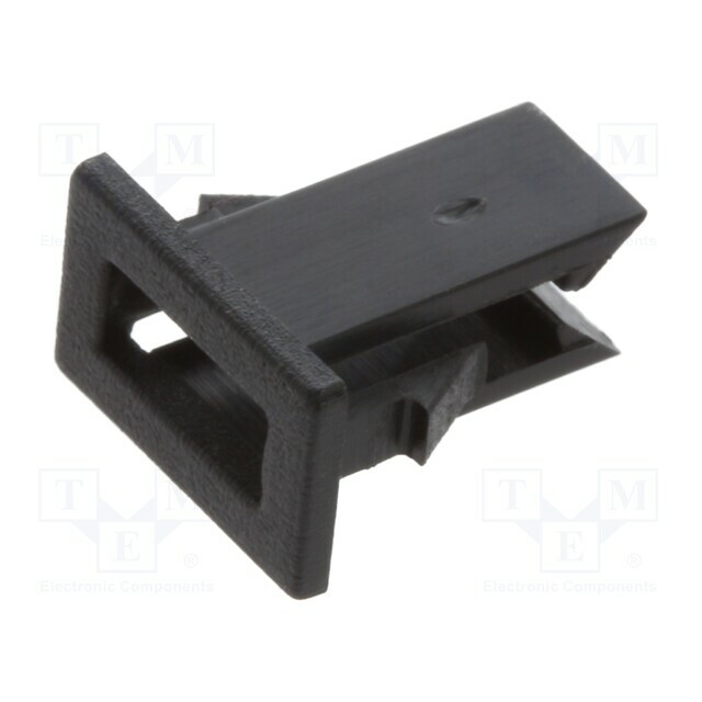 BIVAR LED holder; one-piece; black; UL94V-2