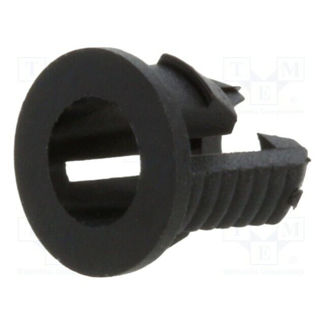 BIVAR LED holder; 3mm; one-piece; black