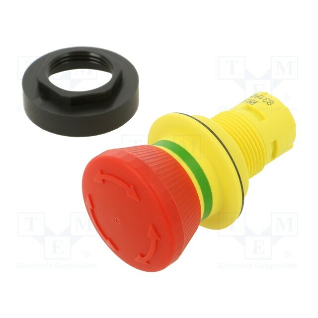 SCHLEGEL Switch: emergency stop; 22mm; red