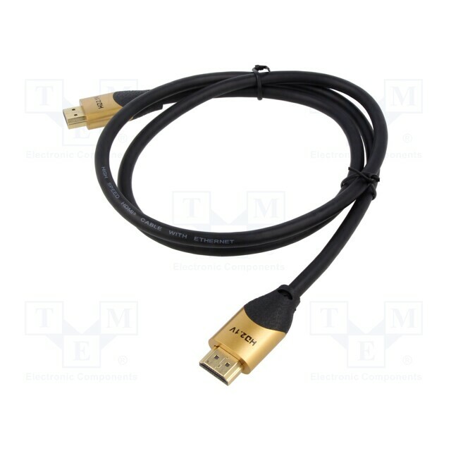 Cable; HDMI plug,both sides; PVC