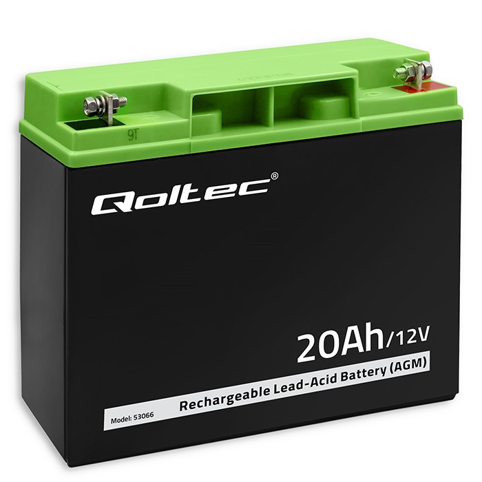 QOLTEC 53066 AGM battery 12V 20Ah