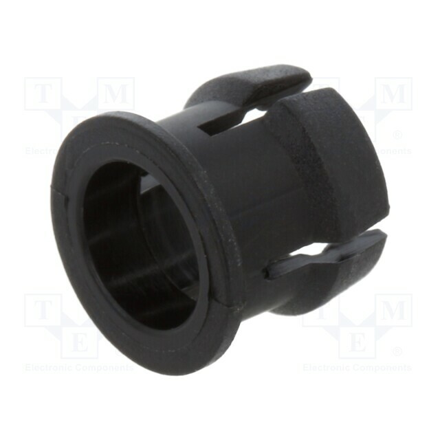 BIVAR LED holder; 5mm; one-piece; black