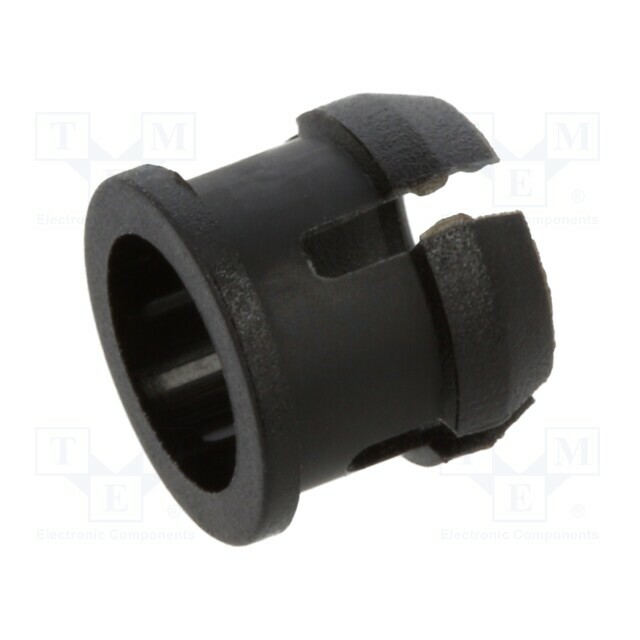 BIVAR LED holder; 5mm; one-piece; black