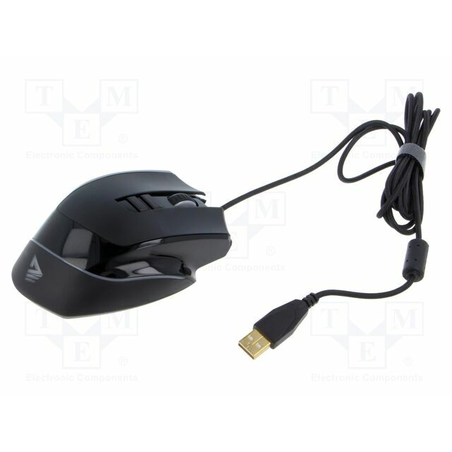 SAVIO Mouse; black,red; USB A
