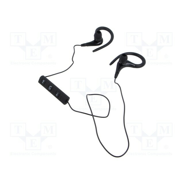 SAVIO Wireless headphones with microphone; black