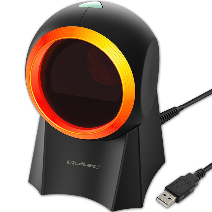 Qoltec Stationary barcode reader and QR