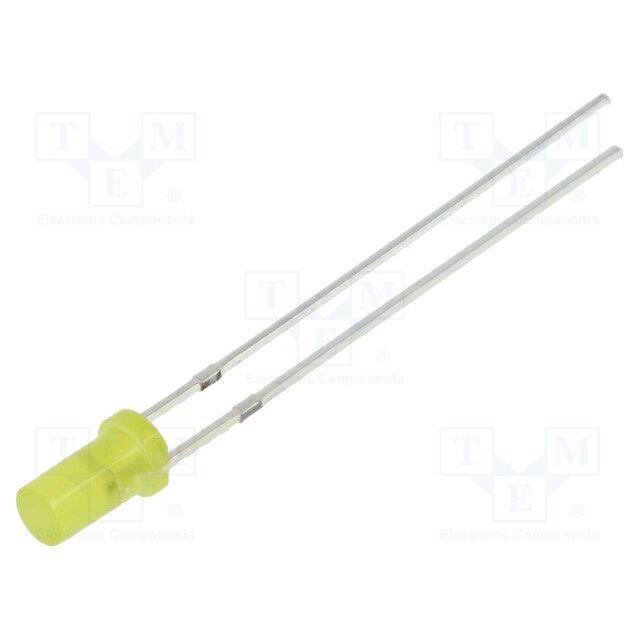 OPTOSUPPLY LED; yellow; 3mm; 150÷220mcd; 140°