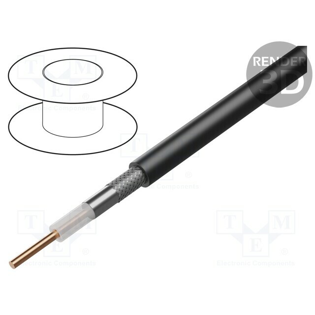 TELEGARTNER Wire: coaxial; LL240; wire; Cu