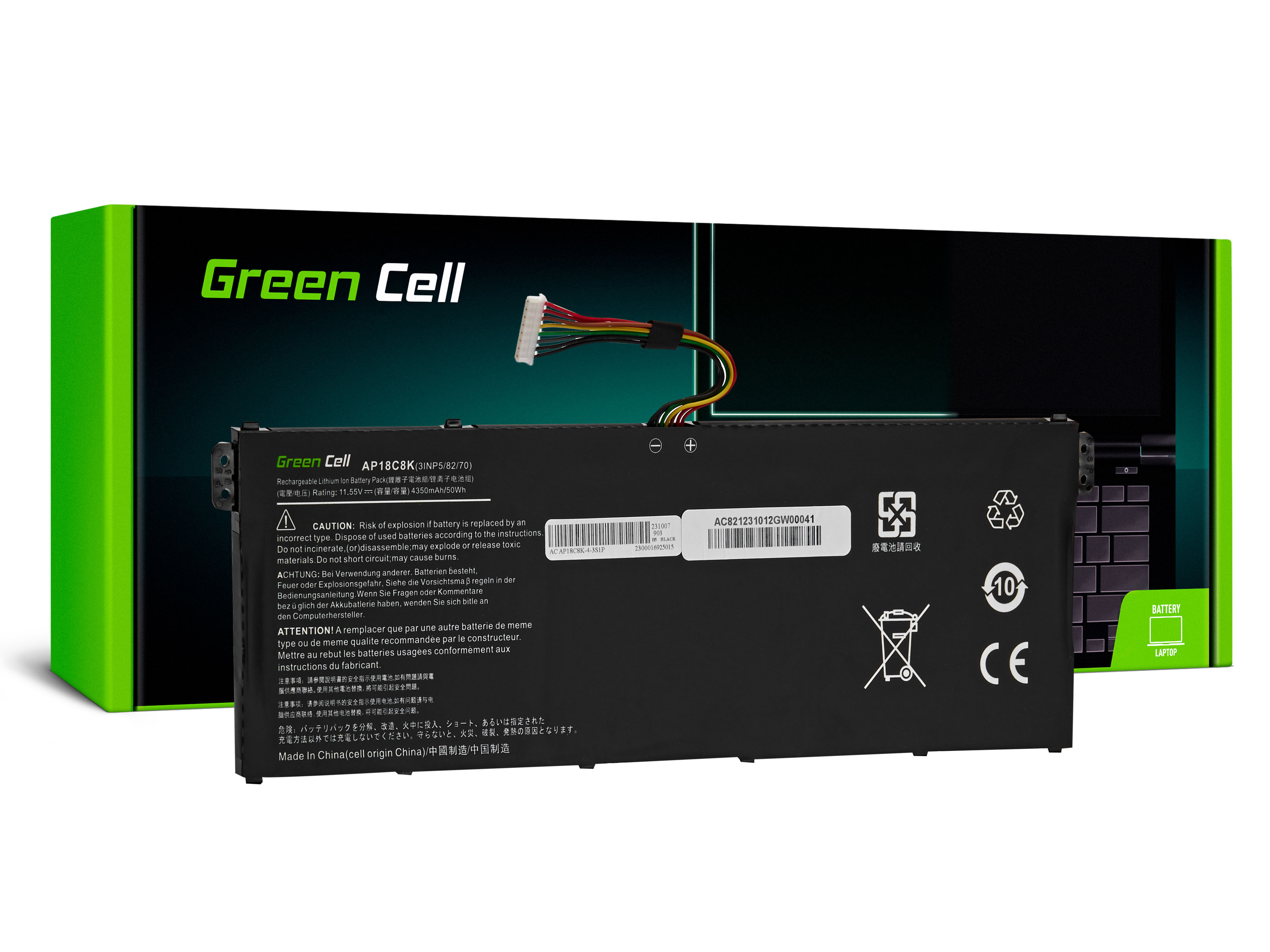 Green Cell AP18C4K AP18C8K Battery for