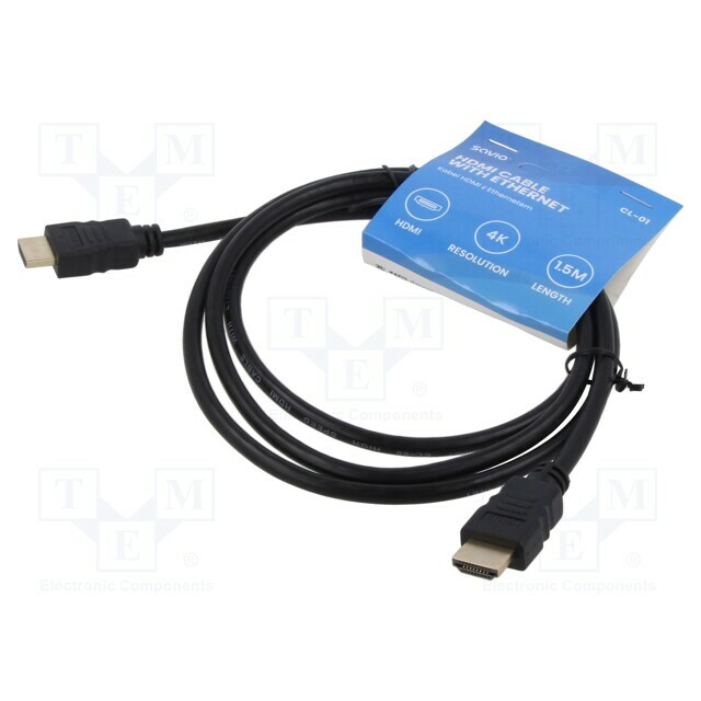 SAVIO Cable; HDMI plug,both sides